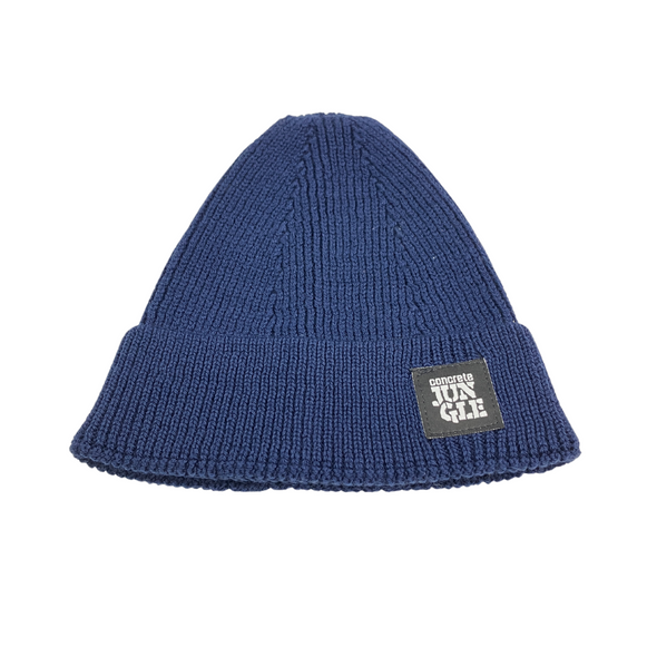 MERINO WOOL BEANIE NAVY