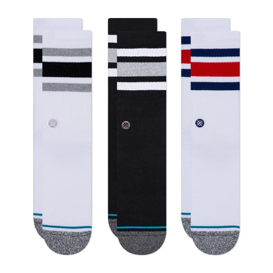 BOYD CREW SOCKS 3-PACK - MULTI