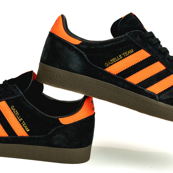 GAZELLE TEAM - BLACK | SOLAR ORANGE - Concrete Jungle Sneakers Brunswick Melbourne