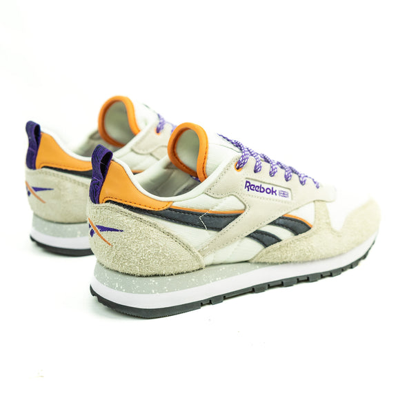 CLASSIC LEATHER WOMENS - CHALK | ALABASTER | DYNAMIC PURPLE - Concrete Jungle Sneakers Brunswick Melbourne