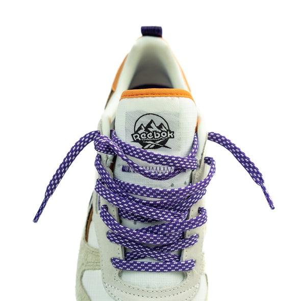 CLASSIC LEATHER WOMENS - CHALK | ALABASTER | DYNAMIC PURPLE - Concrete Jungle Sneakers Brunswick Melbourne