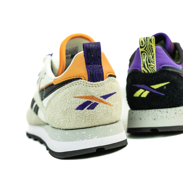 CLASSIC LEATHER WOMENS - CHALK | ALABASTER | DYNAMIC PURPLE - Concrete Jungle Sneakers Brunswick Melbourne