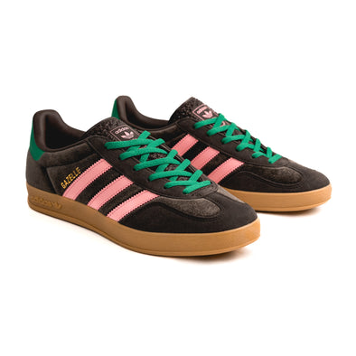 GAZELLE INDOOR WOMENS - DARK BROWN | GLOW PINK