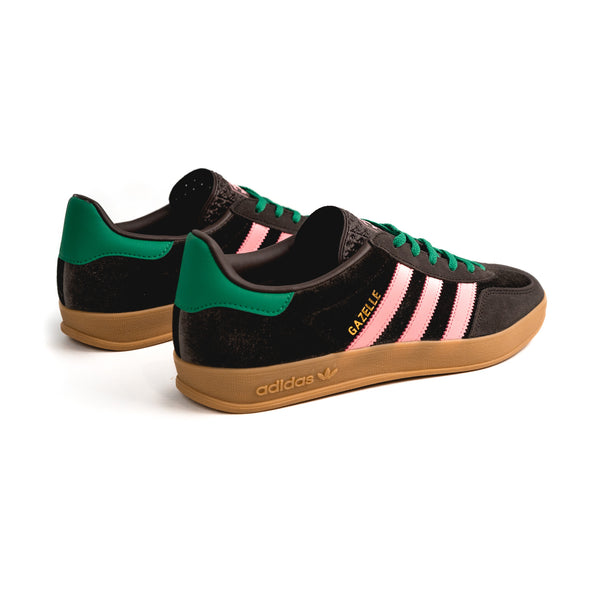 GAZELLE INDOOR WOMENS - DARK BROWN | GLOW PINK