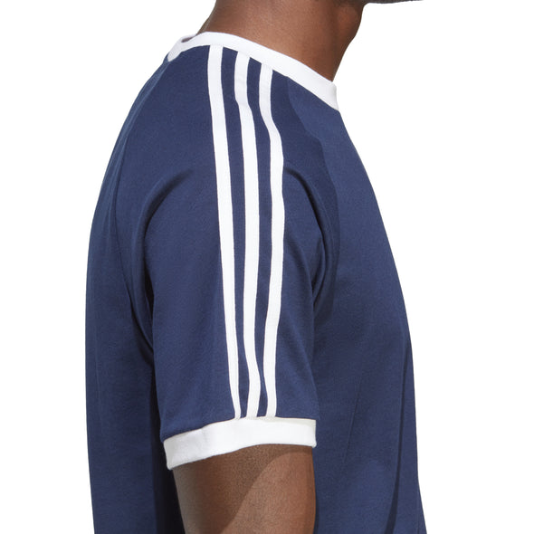 3-STRIPE TEE - NIGHT INDIGO