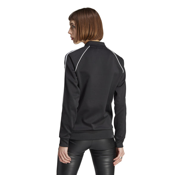 SUPERSTAR TRACK TOP WOMENS - BLACK - Concrete Jungle Sneakers Brunswick Melbourne