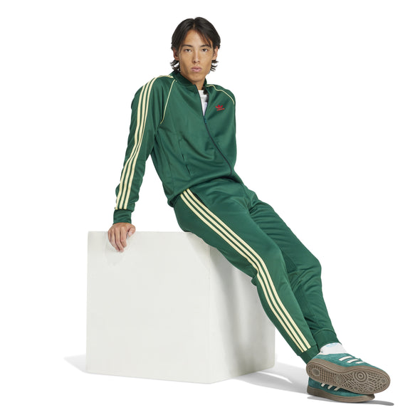 SUPERSTAR TRACK TOP - COLLEGIETE GREEN | POWDER YELLOW