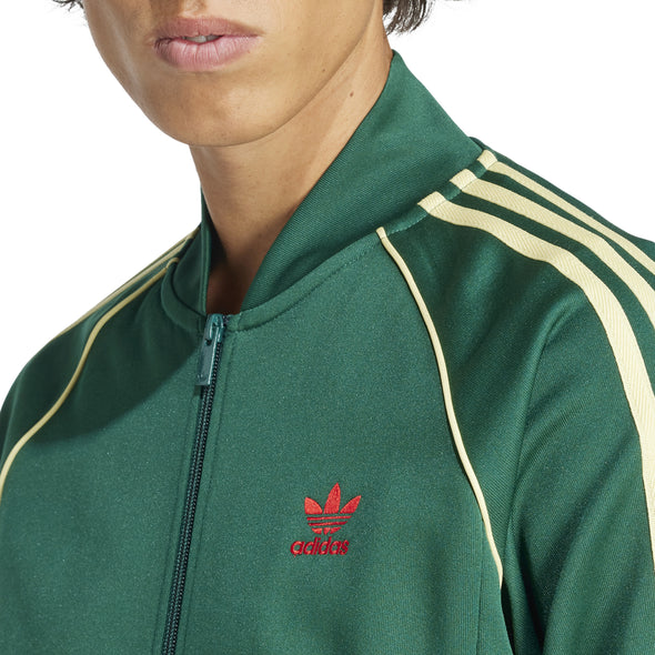 SUPERSTAR TRACK TOP - COLLEGIETE GREEN | POWDER YELLOW