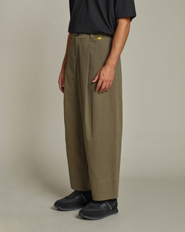 Kyoto Wide Leg Pant - Olivewood