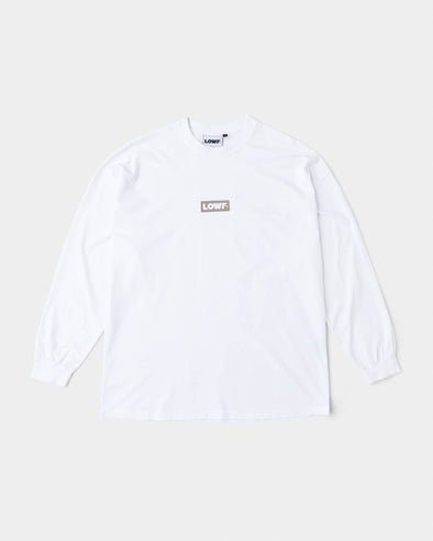 LONG SLEEVE BOX FIT TEE WHITE