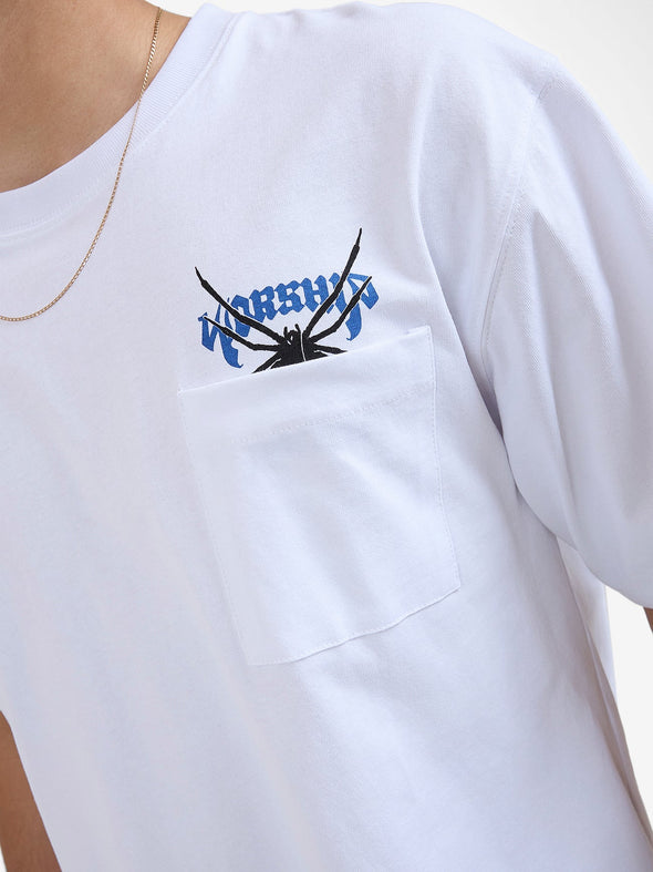 ARACHNID POCKET TEE - WHITE