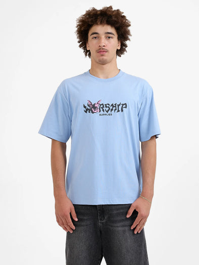 HORNS TEE - CERULEAN