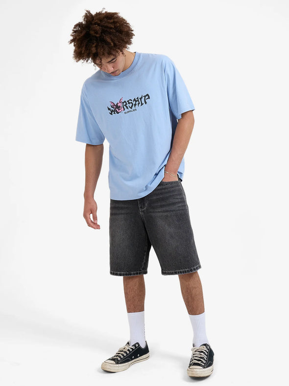 HORNS TEE - CERULEAN