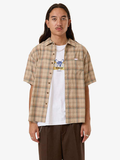 HANK S/S WORK SHIRT - GREY