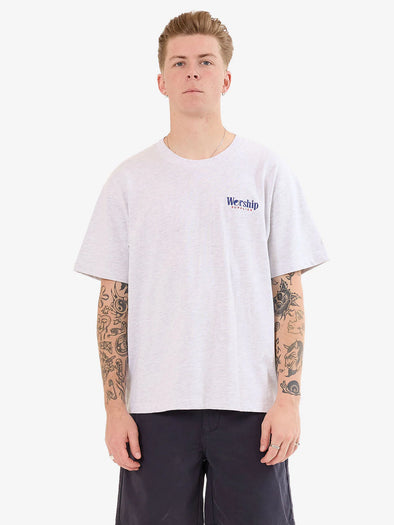 Smoko Tee - Snow Marle
