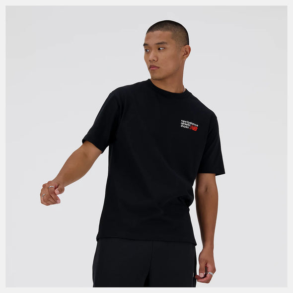 ATHLETICS LOGO TEE - BLACK