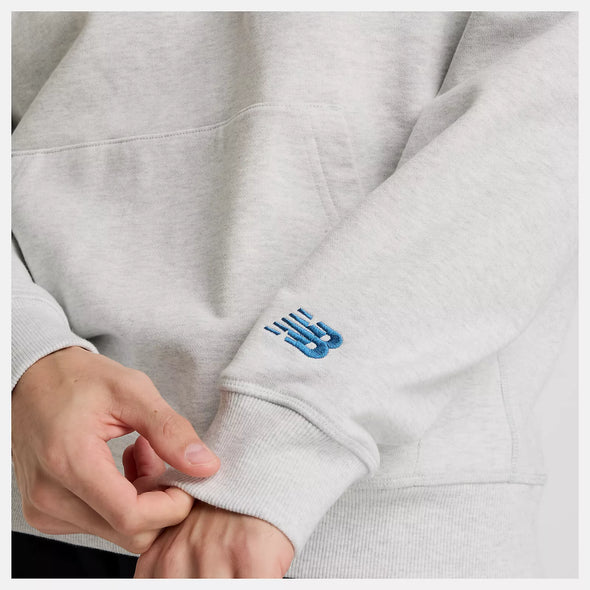 ATHLETICS LEAGUE HOODIE - ASH HEATHER