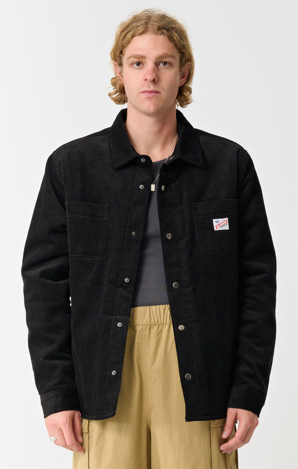 CORD QUILTED OVERSHIRT