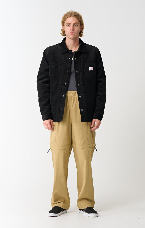 CORD QUILTED OVERSHIRT